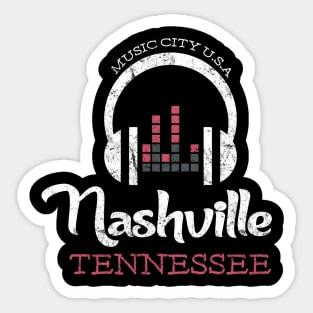 Nashville TN, Vintage Music Shirt, Country Music Sticker